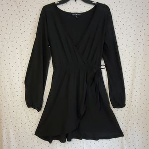 Derek Heart Slit Sleeve Dress